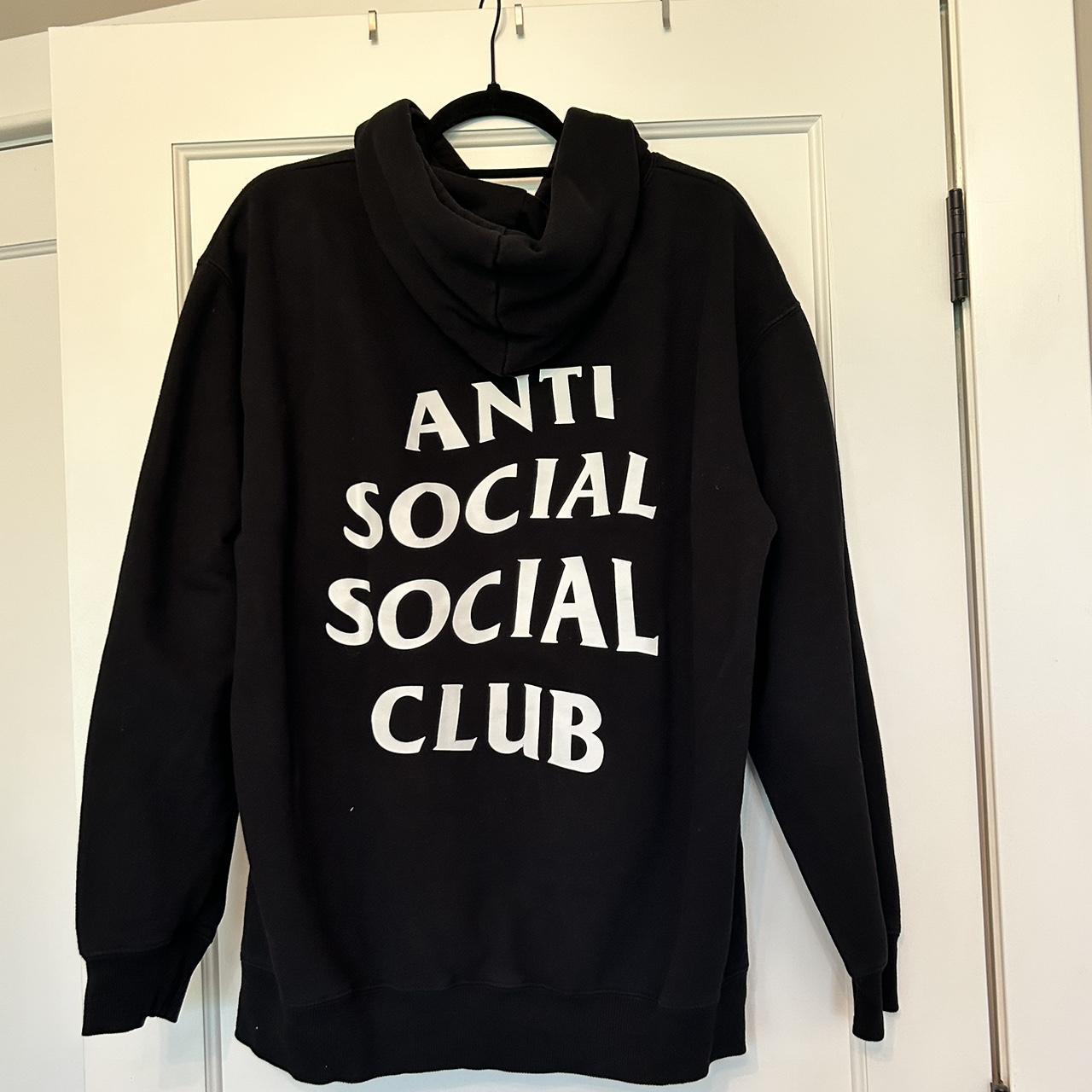 Anti Social Social Club Men S Black Sweatshirt Depop   P0 