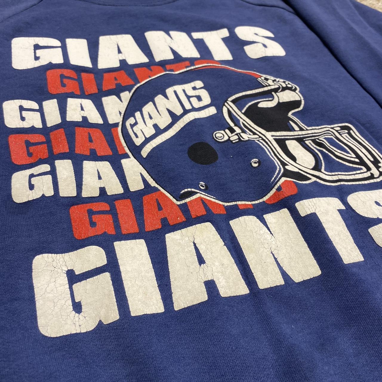 New York Giants Vintage Blue Hoodie Size XL -Any - Depop