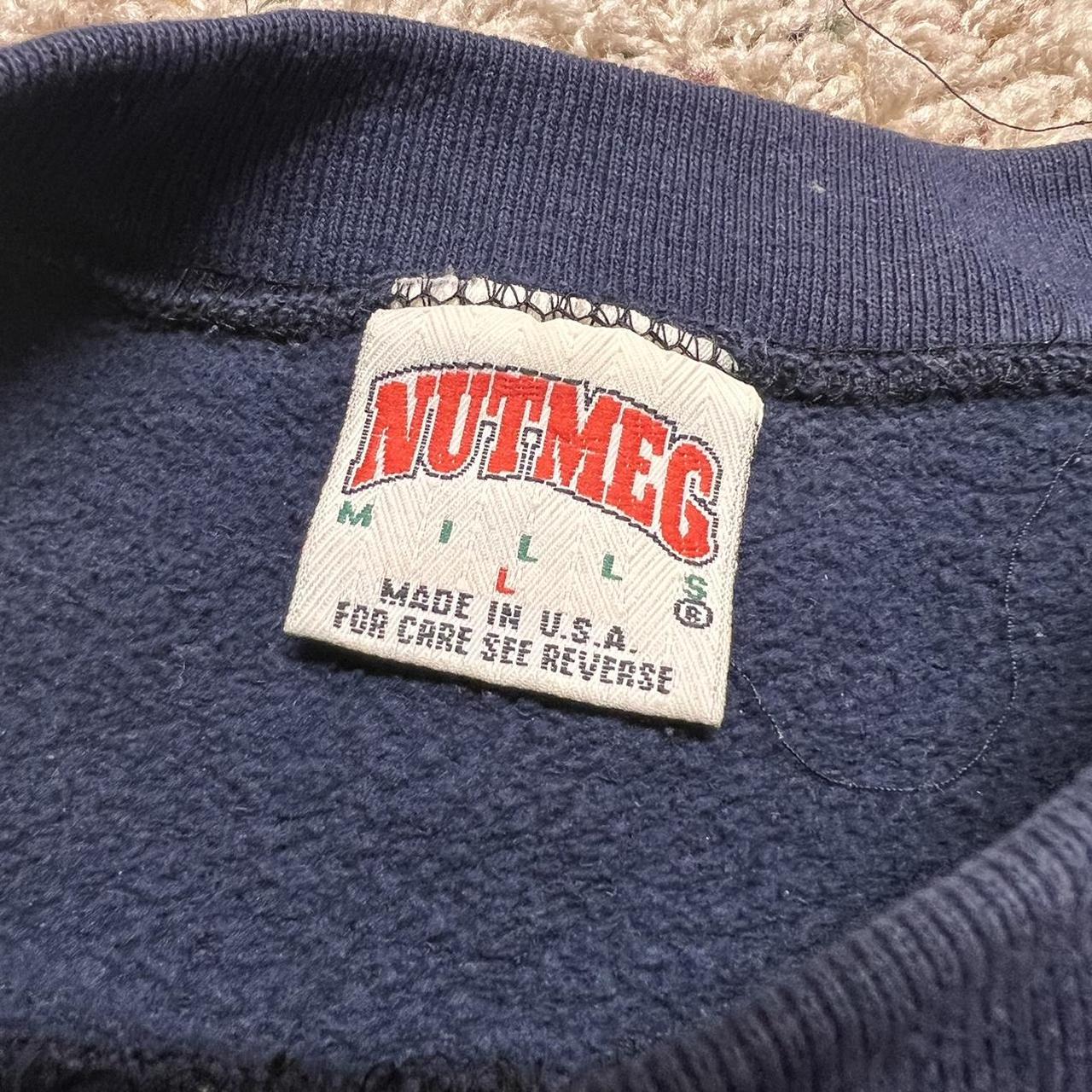 Nutmeg Men's Navy and Yellow Sweatshirt | Depop
