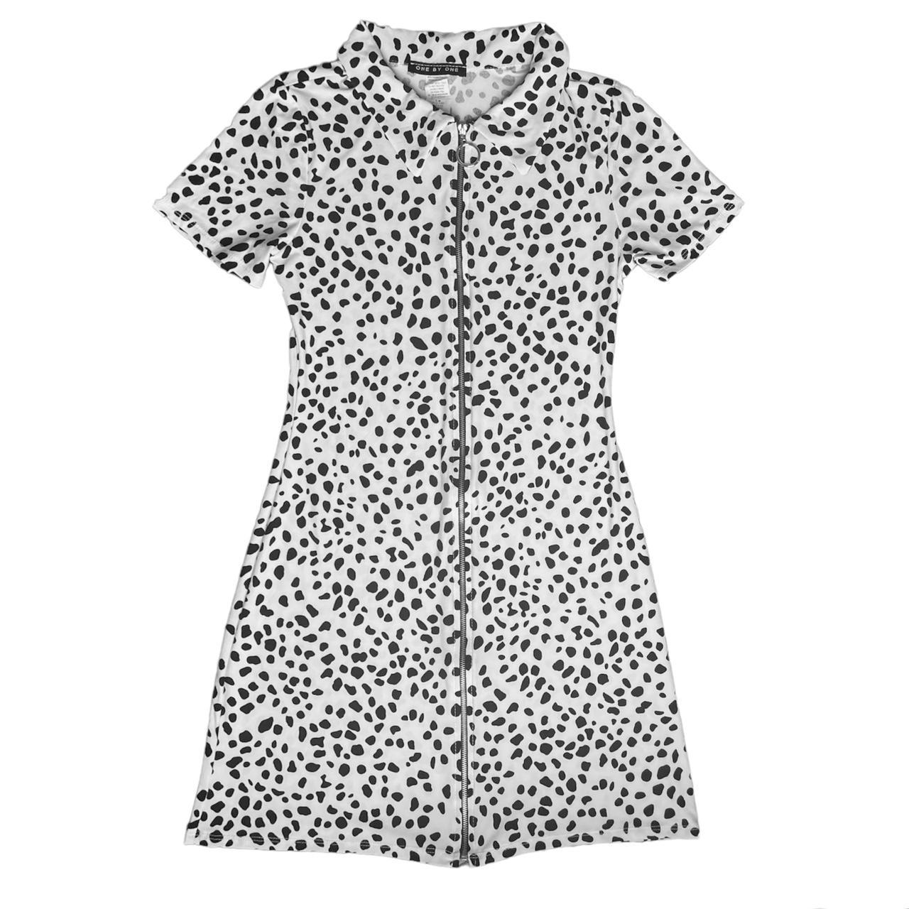 Dolls Kill Women's Black and White Dress Depop