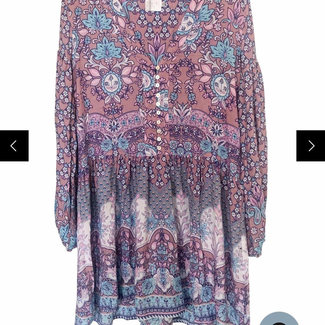 MAHLI THE LABEL purple bohemian dress. Can wear off... Depop