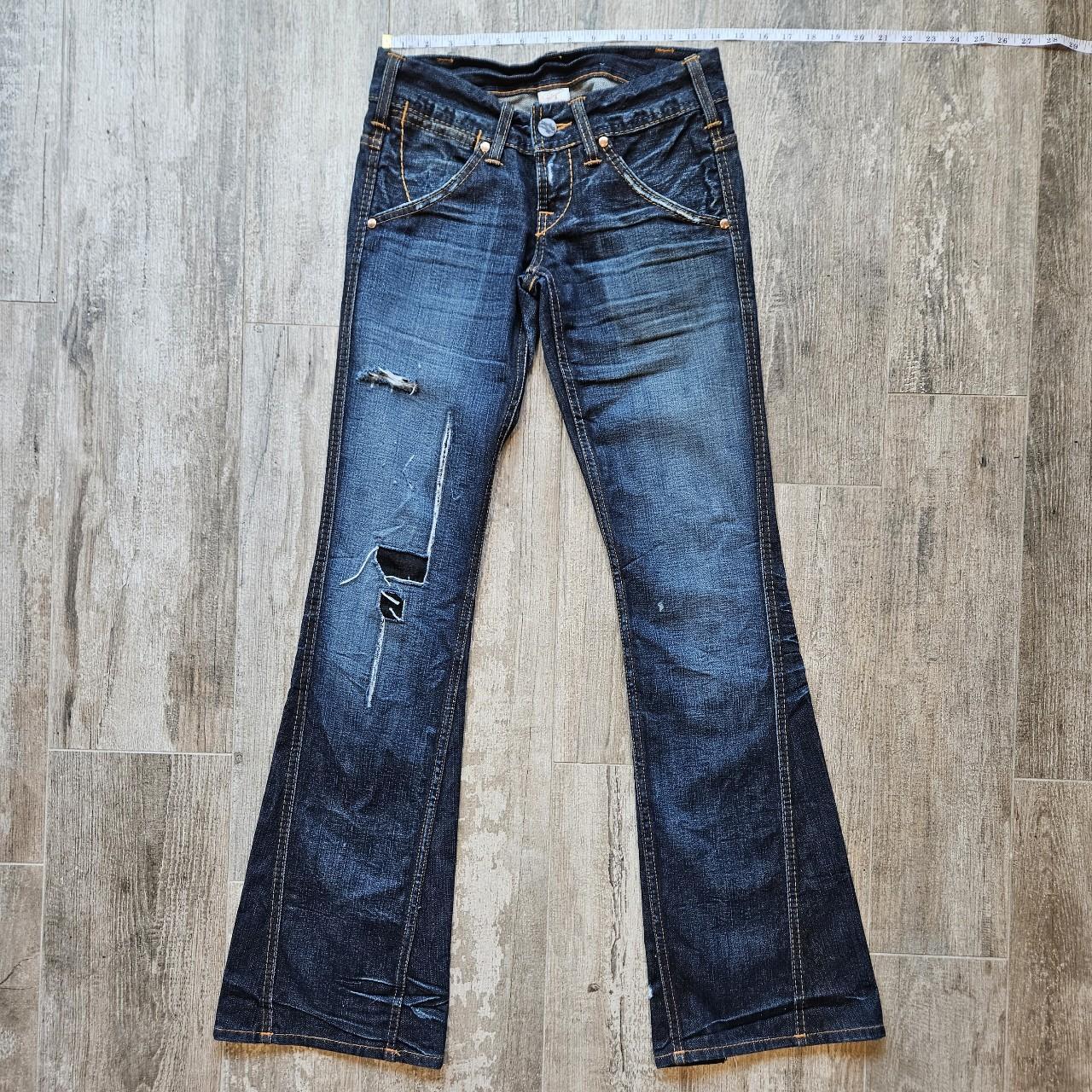 True Religion Disco Joey Big T Jeans, Low Rise, Dark | Depop
