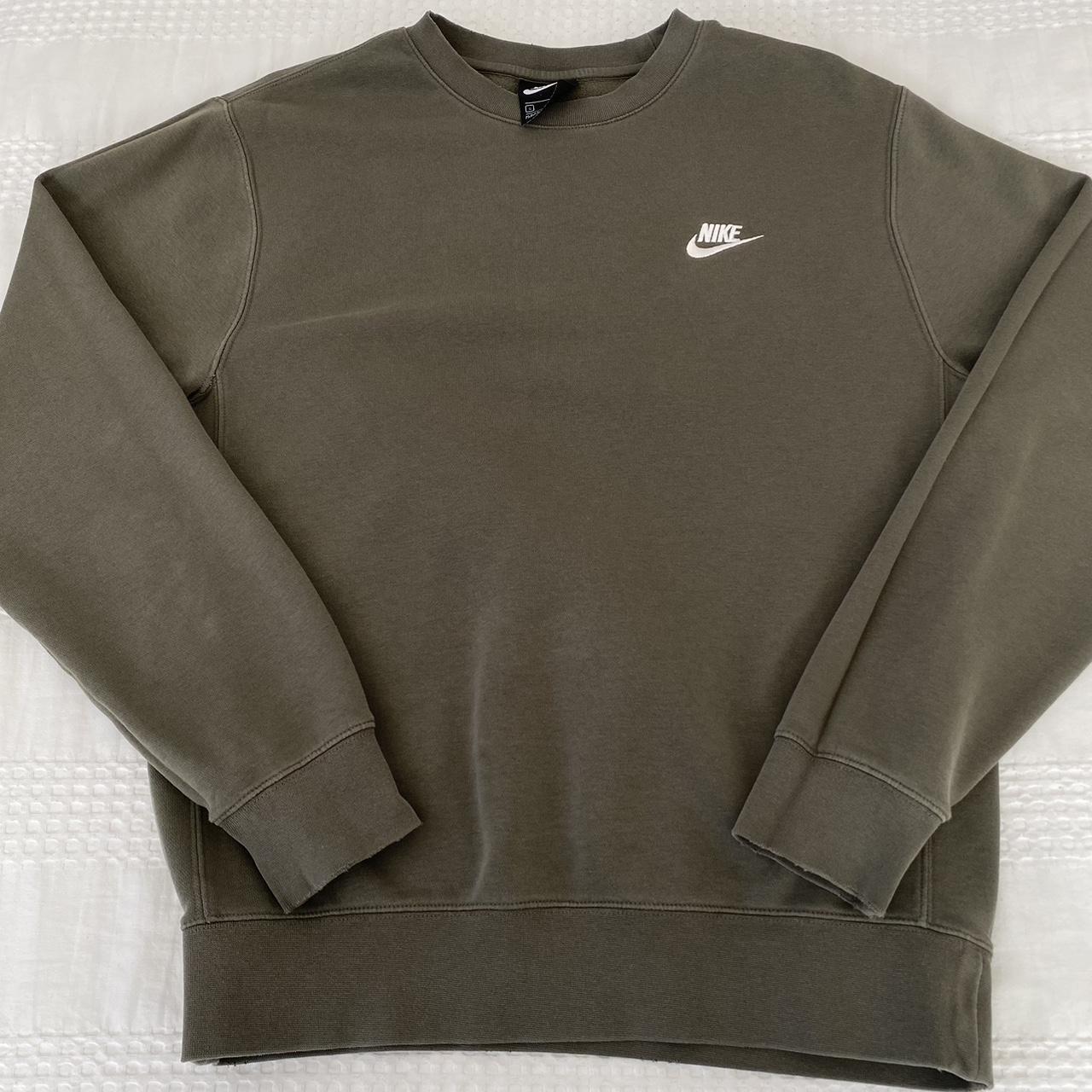 Olive Green Nike Crewneck • Size small • I couldn’t... - Depop