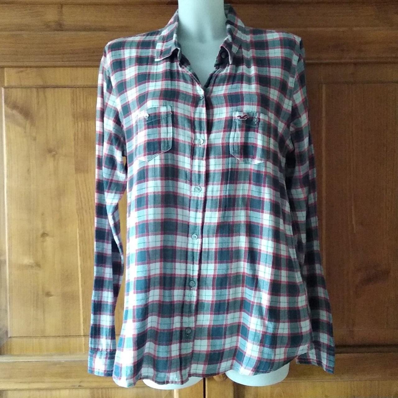 ASO Bella Swan SA Hollister plaid button down store shirt