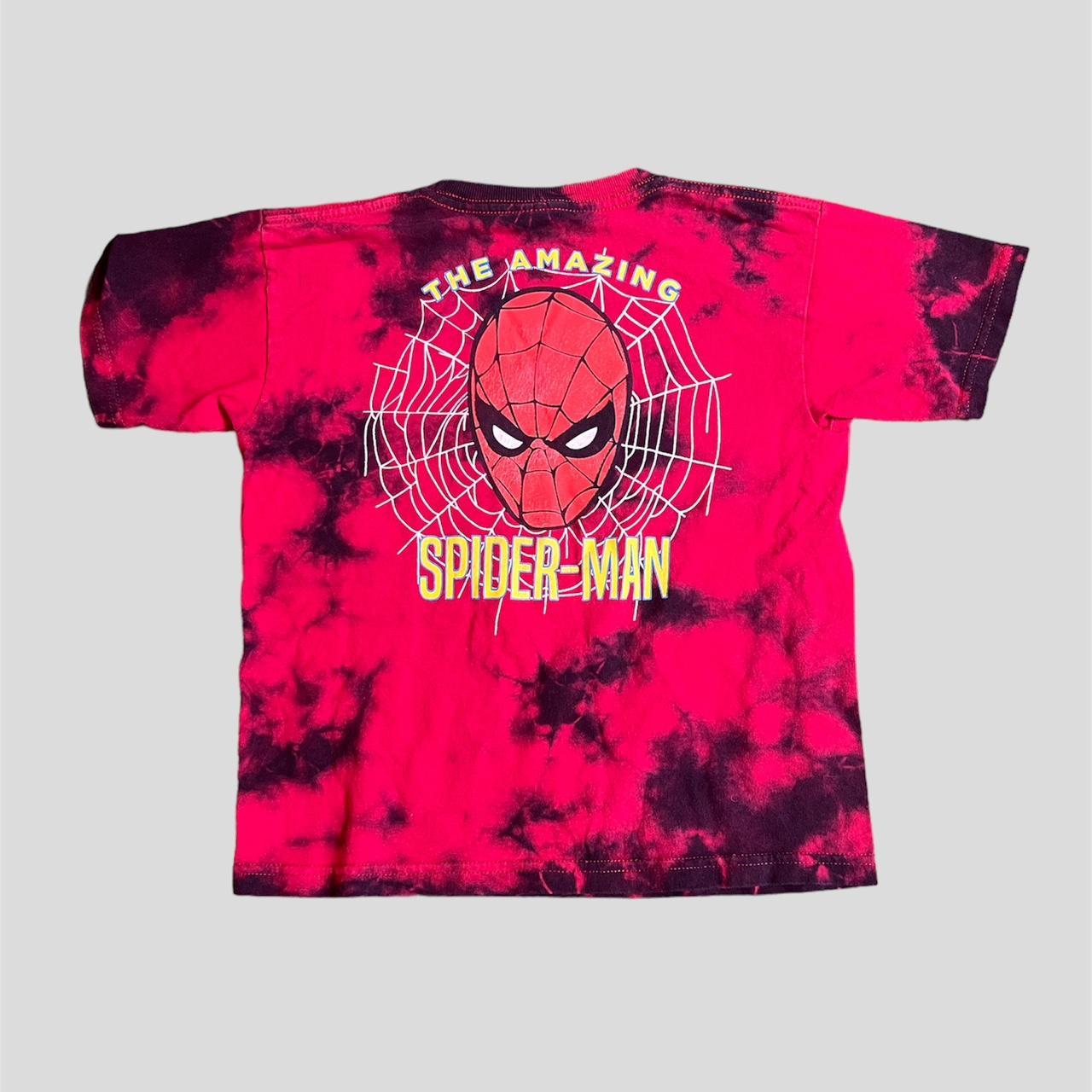 Spider-man baby tee 🕷️ labeled as a kids size 6 but... - Depop