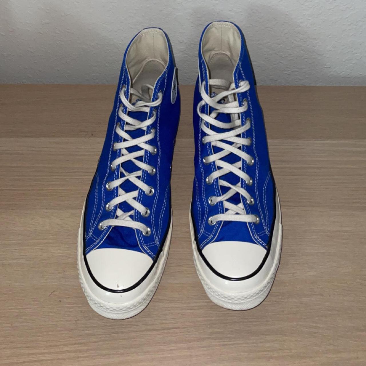 Electric blue Chuck 70 Converse. Have been worn... Depop
