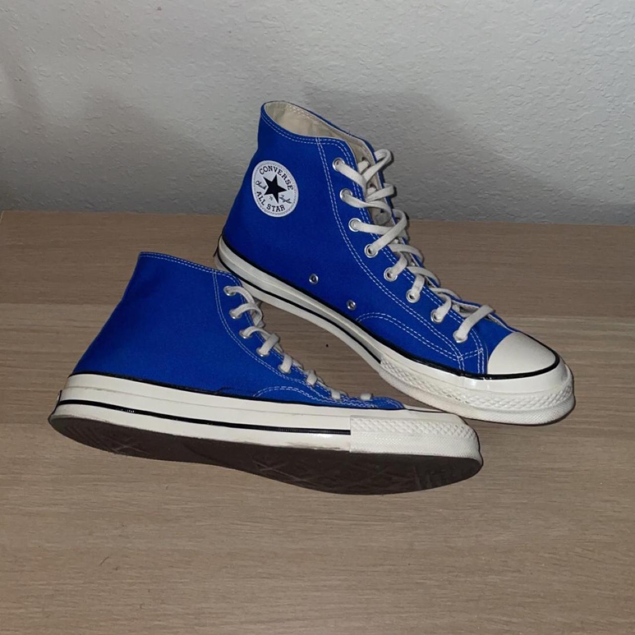 Electric blue Chuck 70 Converse. Have been worn... Depop