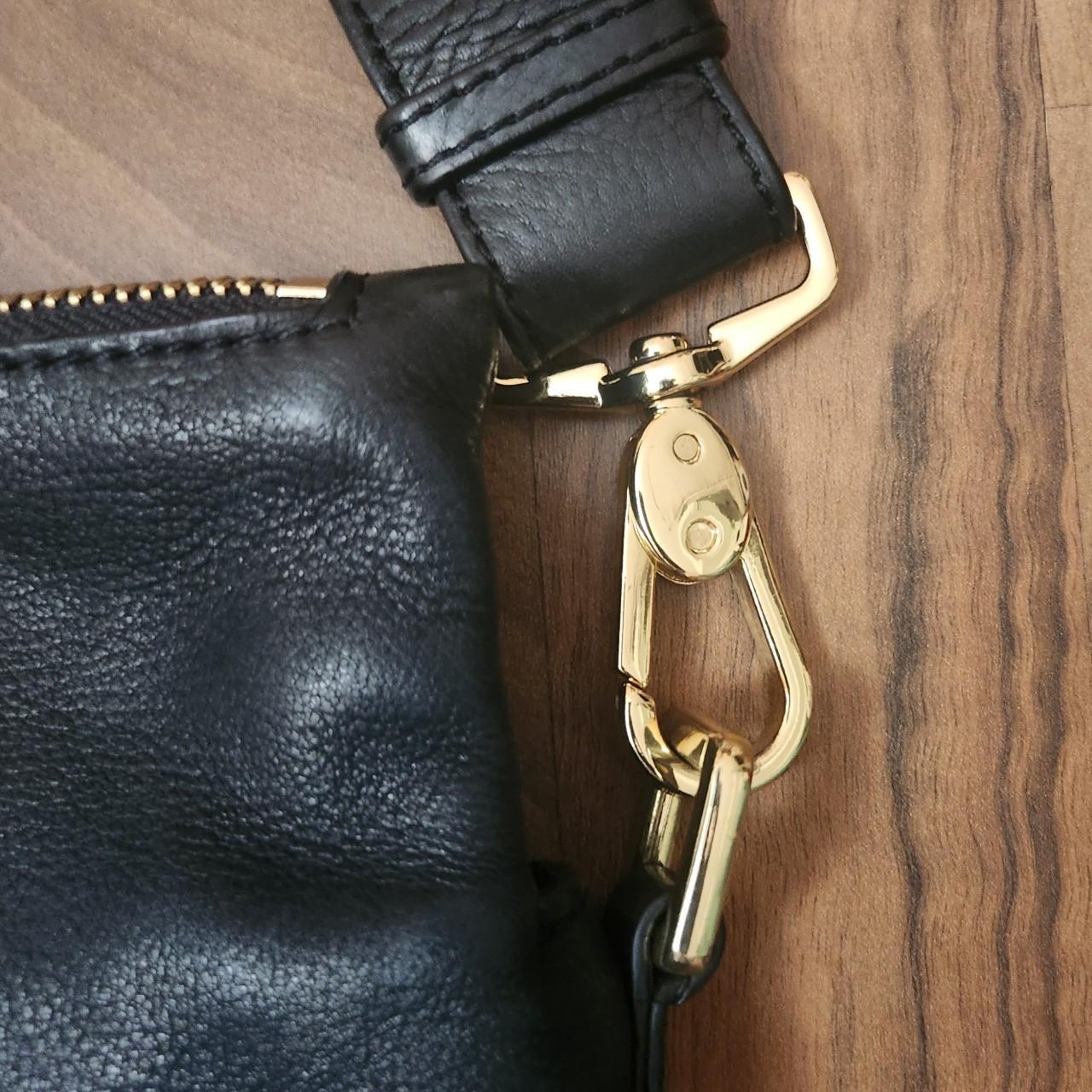 Margot Anthropologie black leather Crossbody - Depop