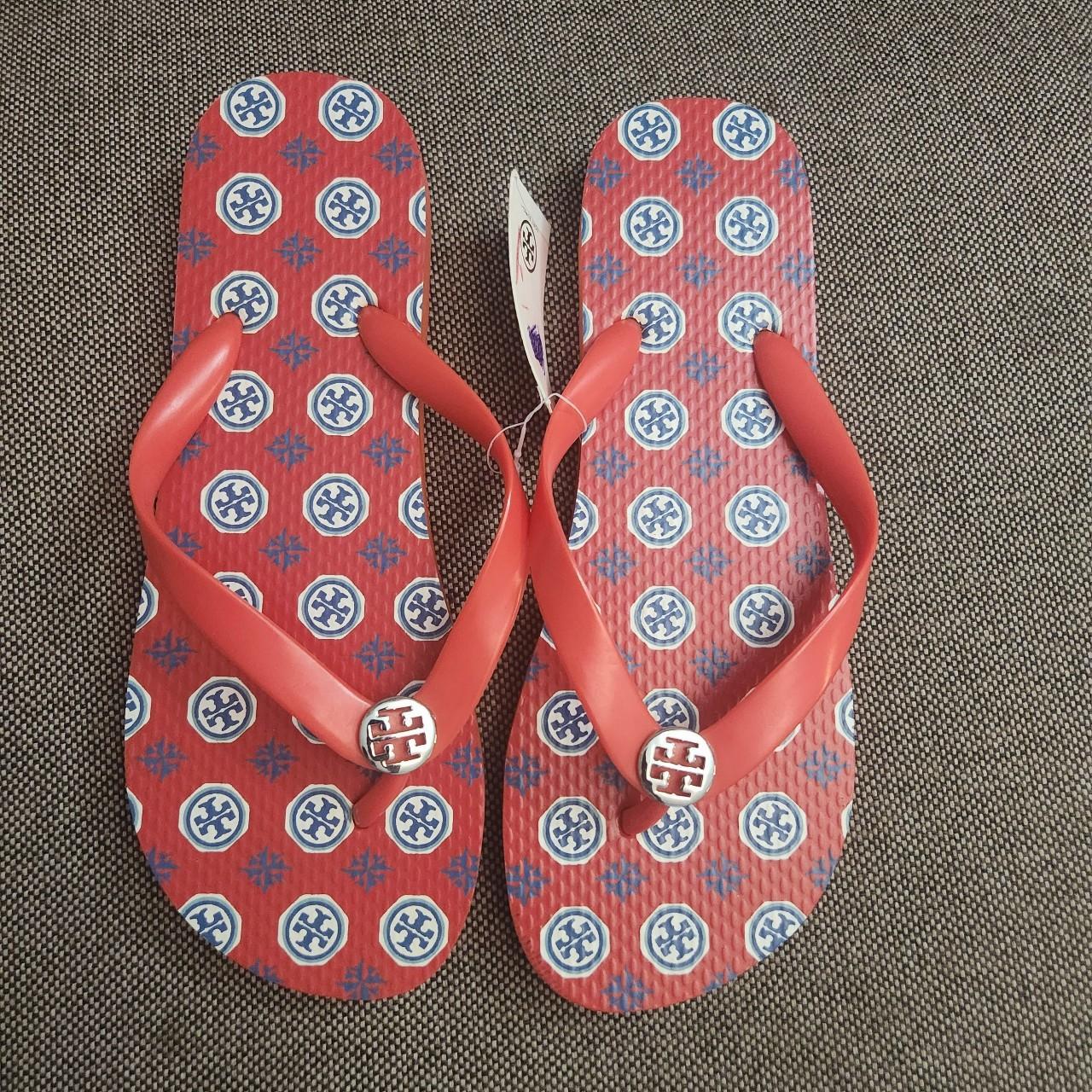 Tory burch discount bandana flip flops