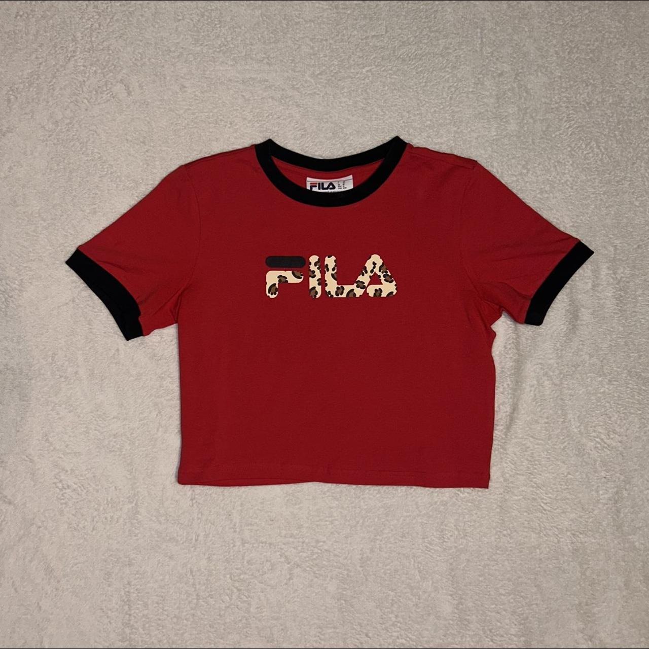 Fila Women's Red Tshirt Depop