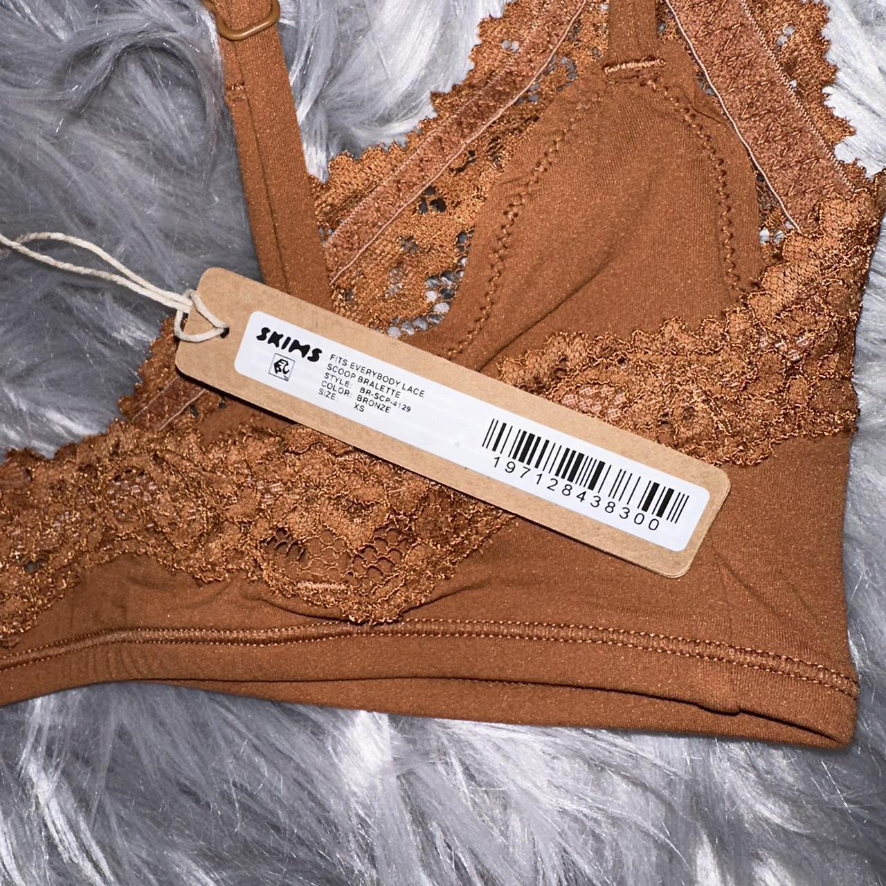 Fits Everybody Lace Scoop Bralette - Bronze