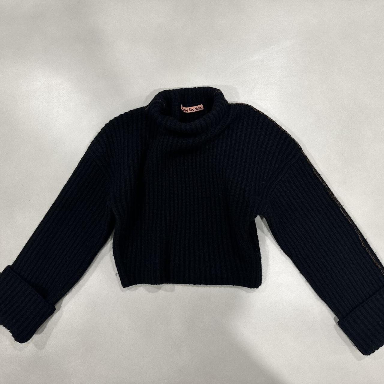 Wool Sweater Acne Studios Black Turtleneck Acne Studios Black