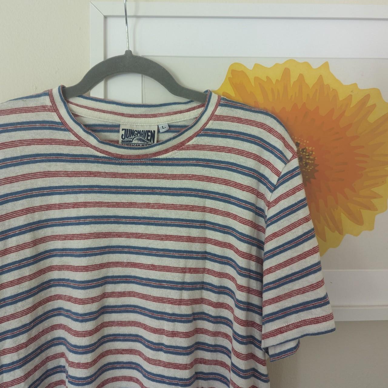 Striped Jungmaven shirt. Gently worn once or twice... - Depop