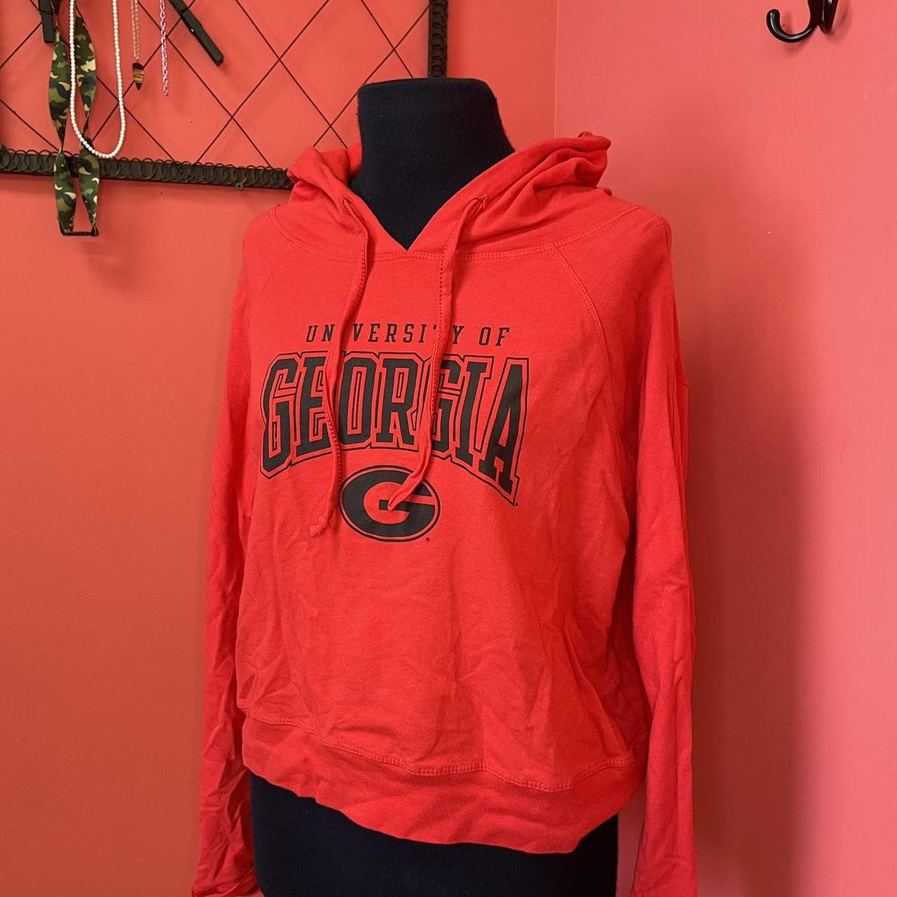 University of Georgia Cropped Hoodie Large / Red | Hype and Vice