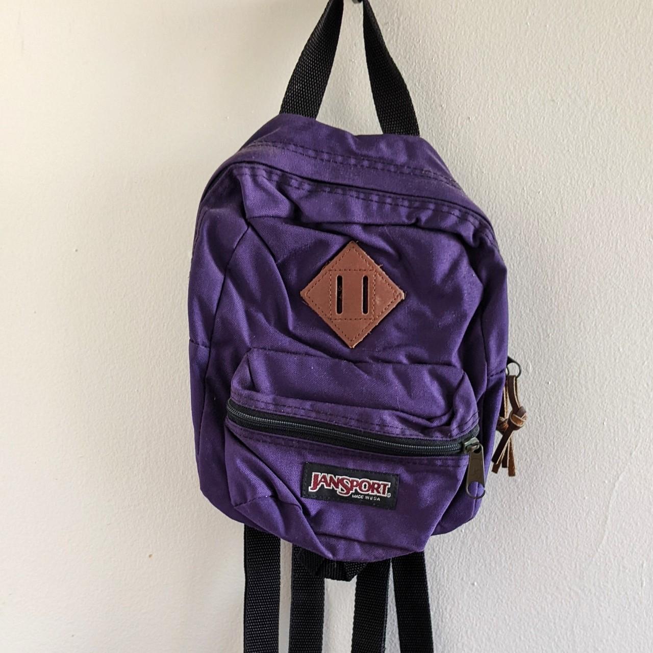 Y2K black mini Jansport backpack, like new | Depop