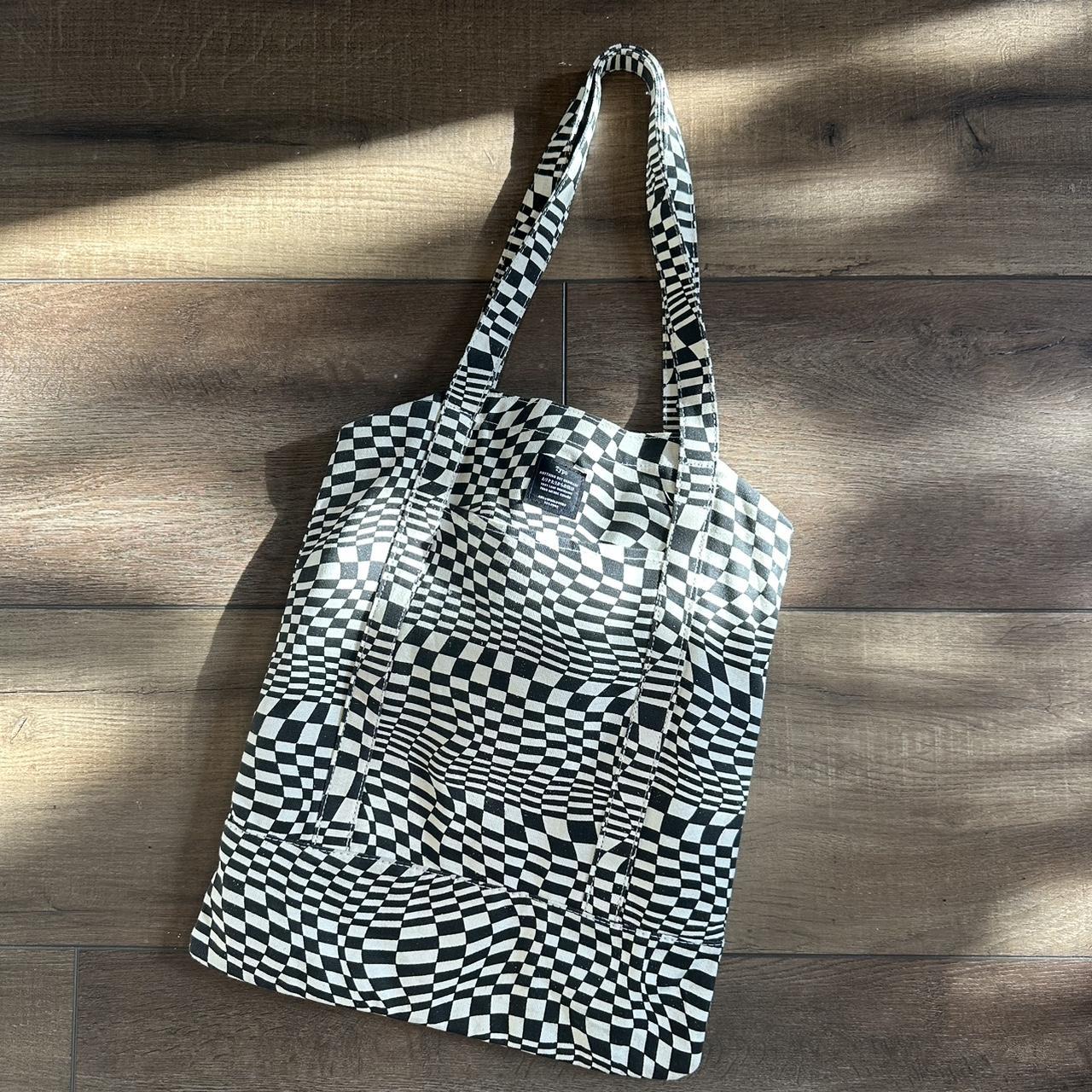 typo black &white tote bag! PERFECT for school, I... - Depop