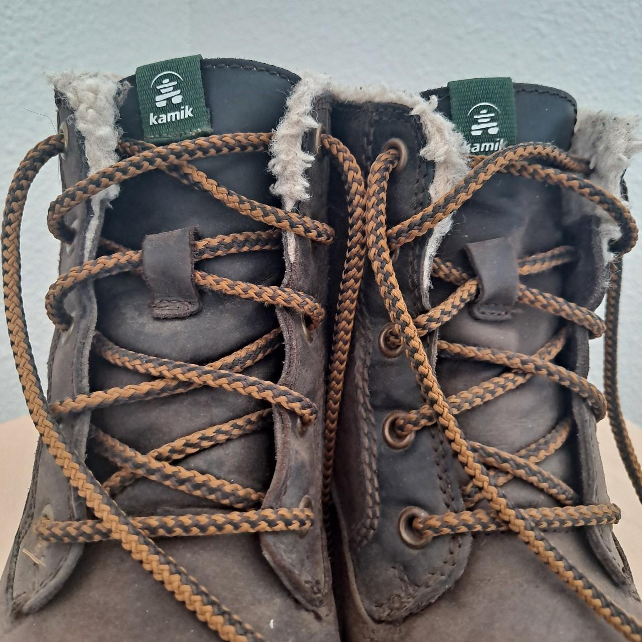 Kamik hiking/utility boots with sherpa lining, they... - Depop