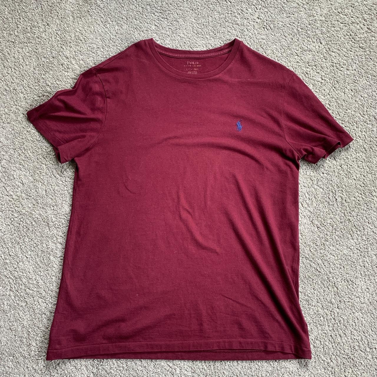 Mens Tshirt Burgundy Ralph Lauren T Shirt Myntra Polo Ralph Lauren