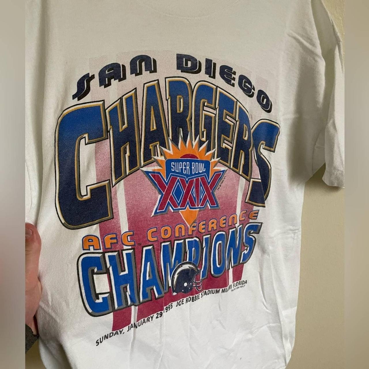 San Diego Chargers AFC Conference Champions Sunday Jan 29th 1995 Shirt