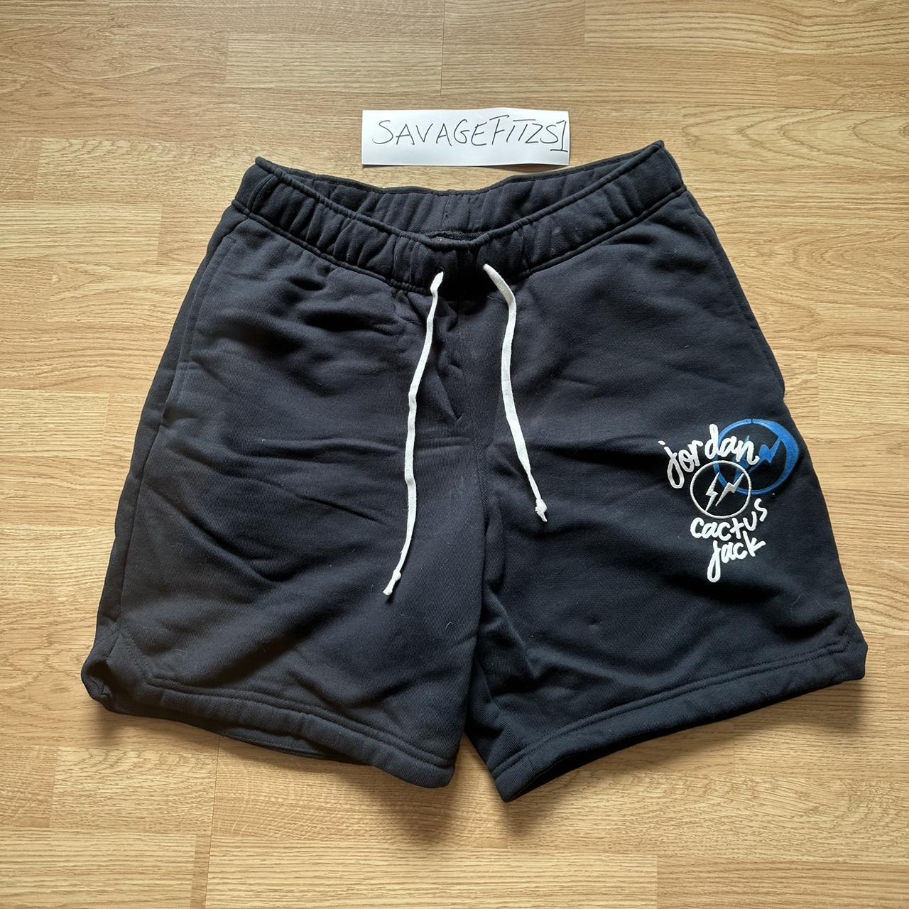 The official Travis Scott x Jordan x Fragment good shorts