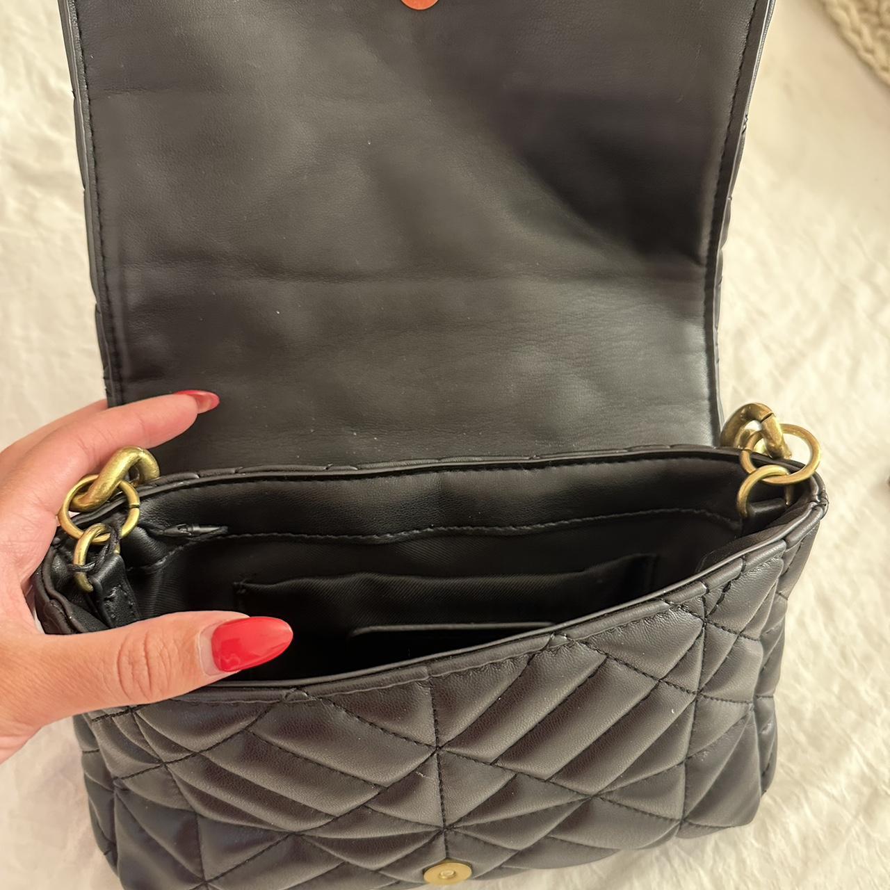 Black bag with red inside online zara