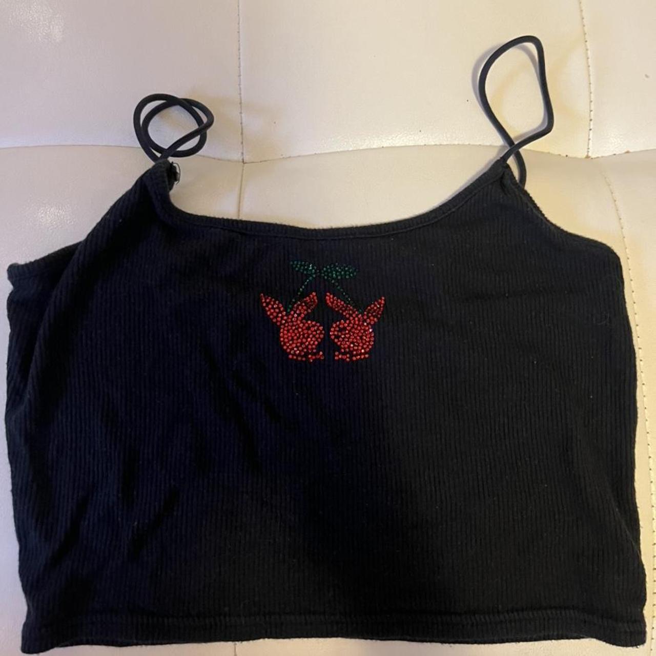 playboy cherry top xs - Depop