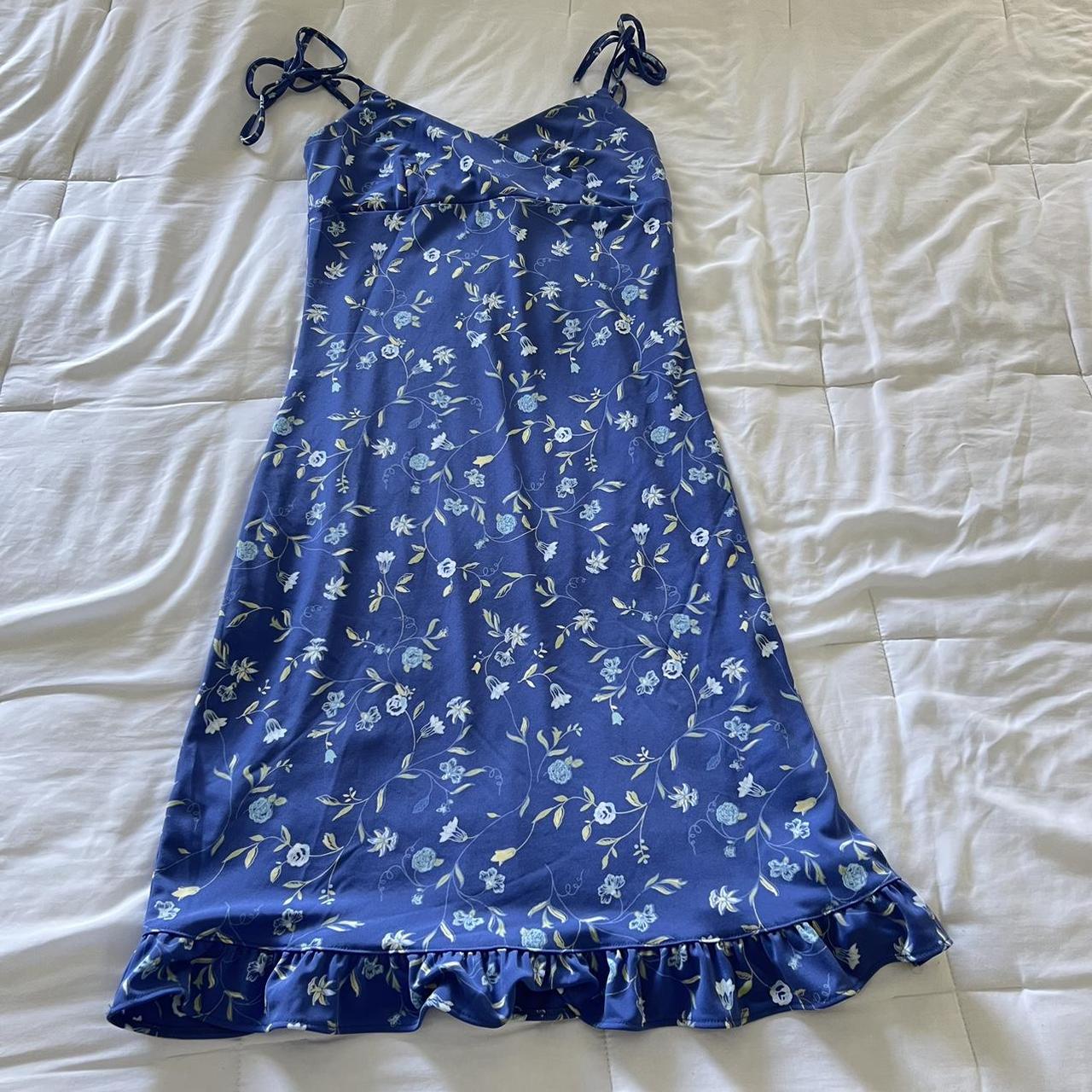 Express Women's Blue Dress Depop