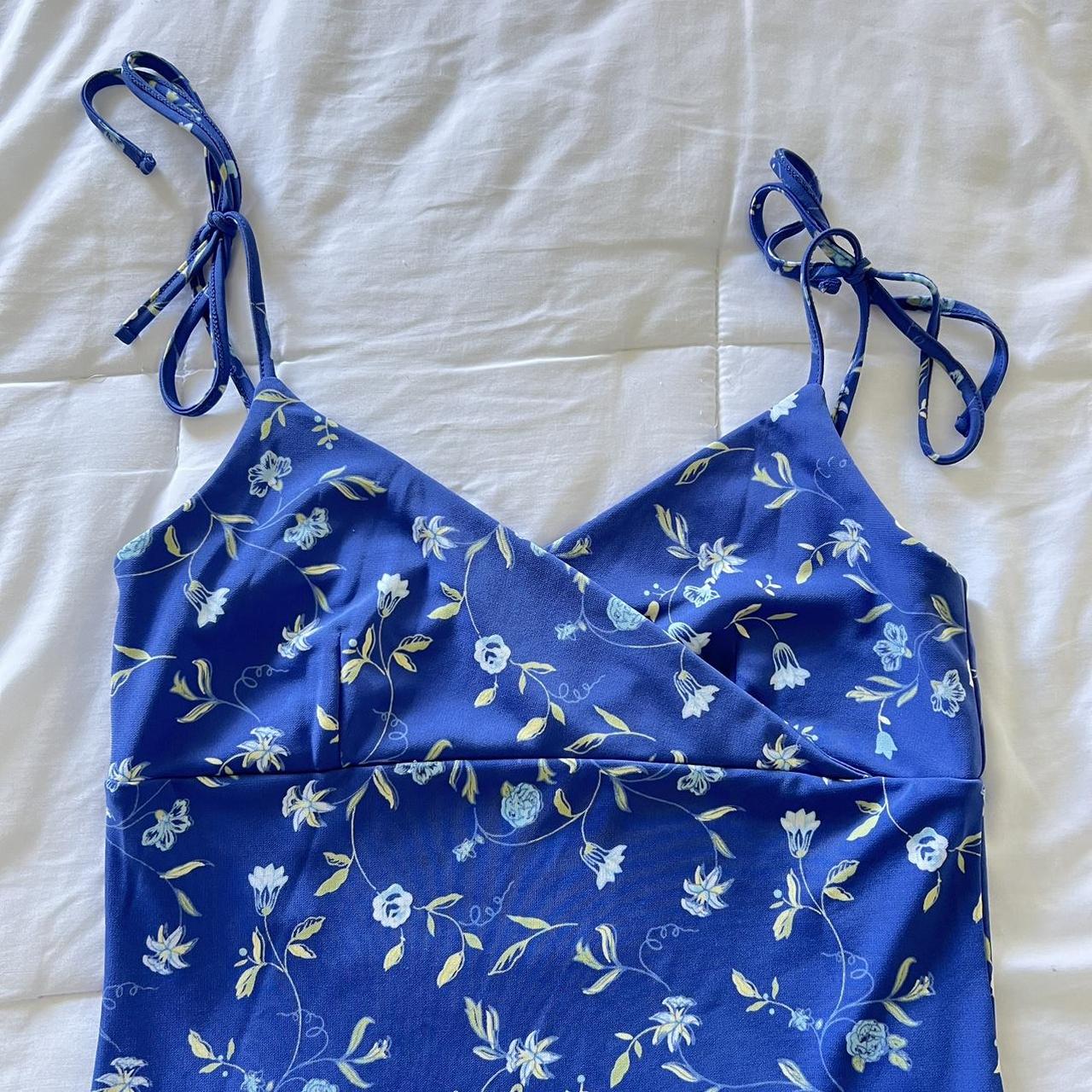 Express Women's Blue Dress | Depop