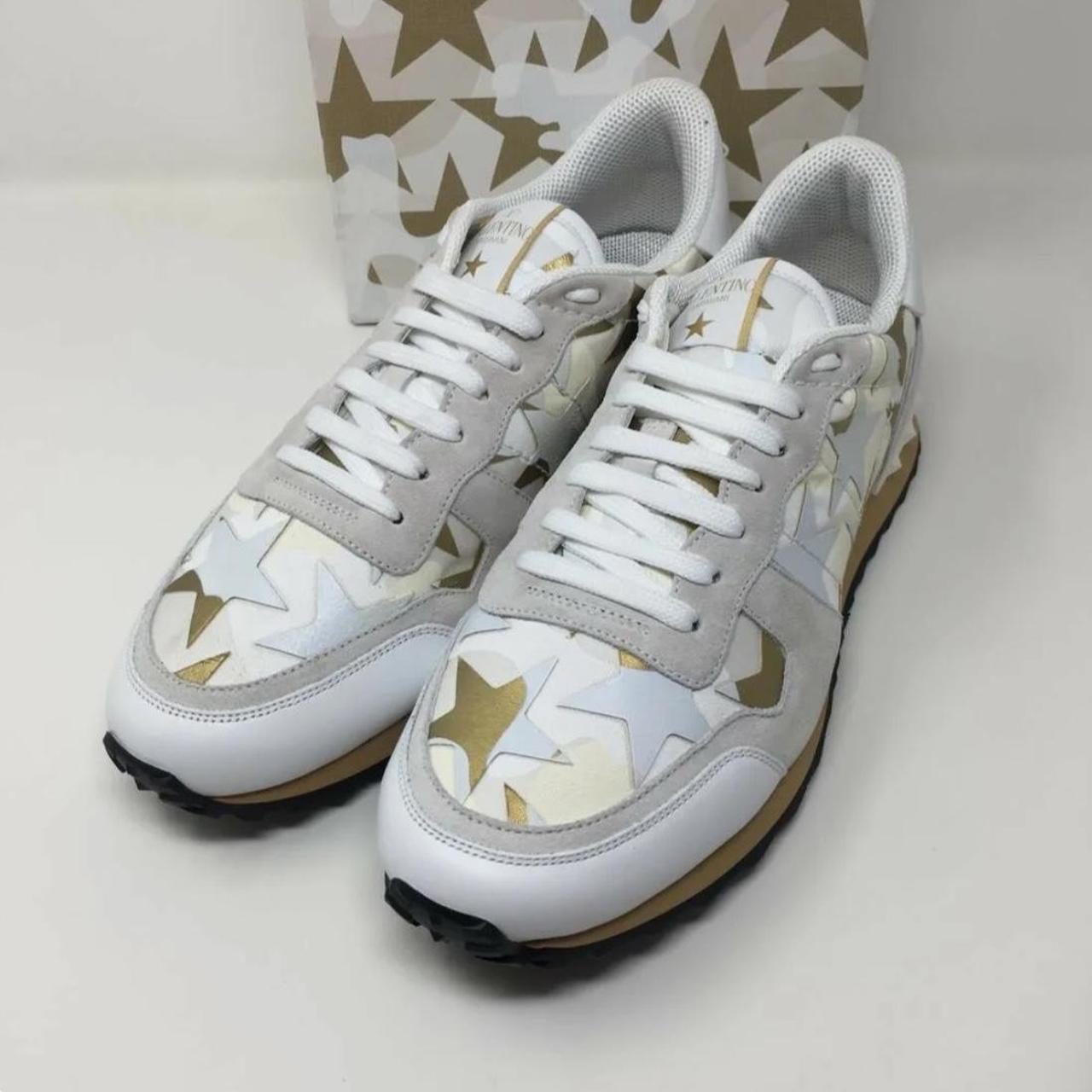 Valentino Garavani★ホワイト＆ベージュ Rockrunner スニーカー Valentino Garavani ロックランナー スニーカー | ホワイト