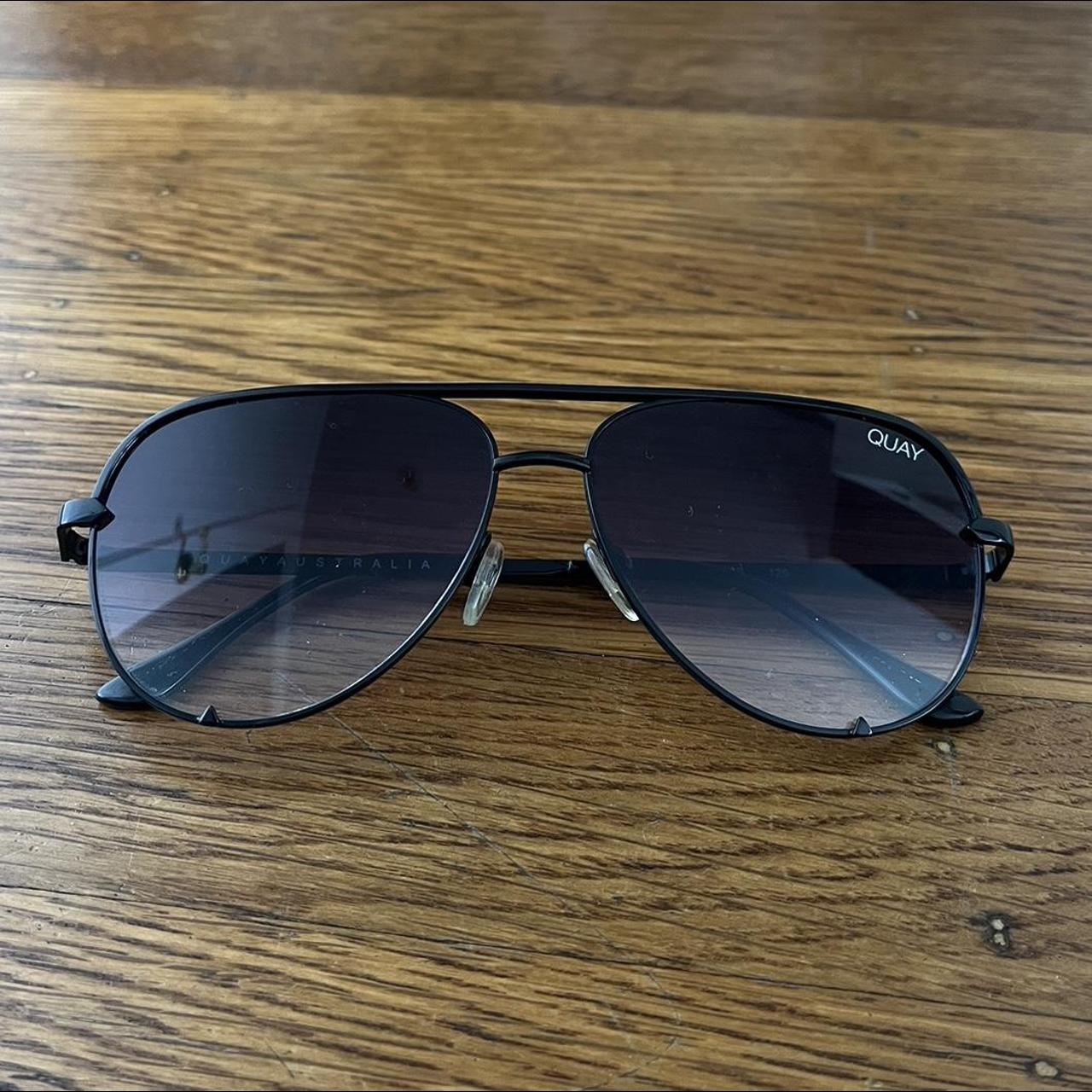 Quay Australia Women's Black Sunglasses Depop
