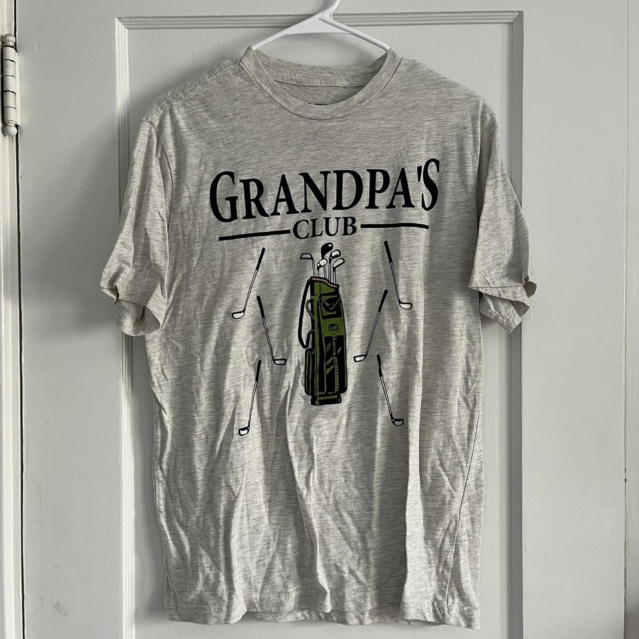 Target Men's Grey and Green Tshirt Depop