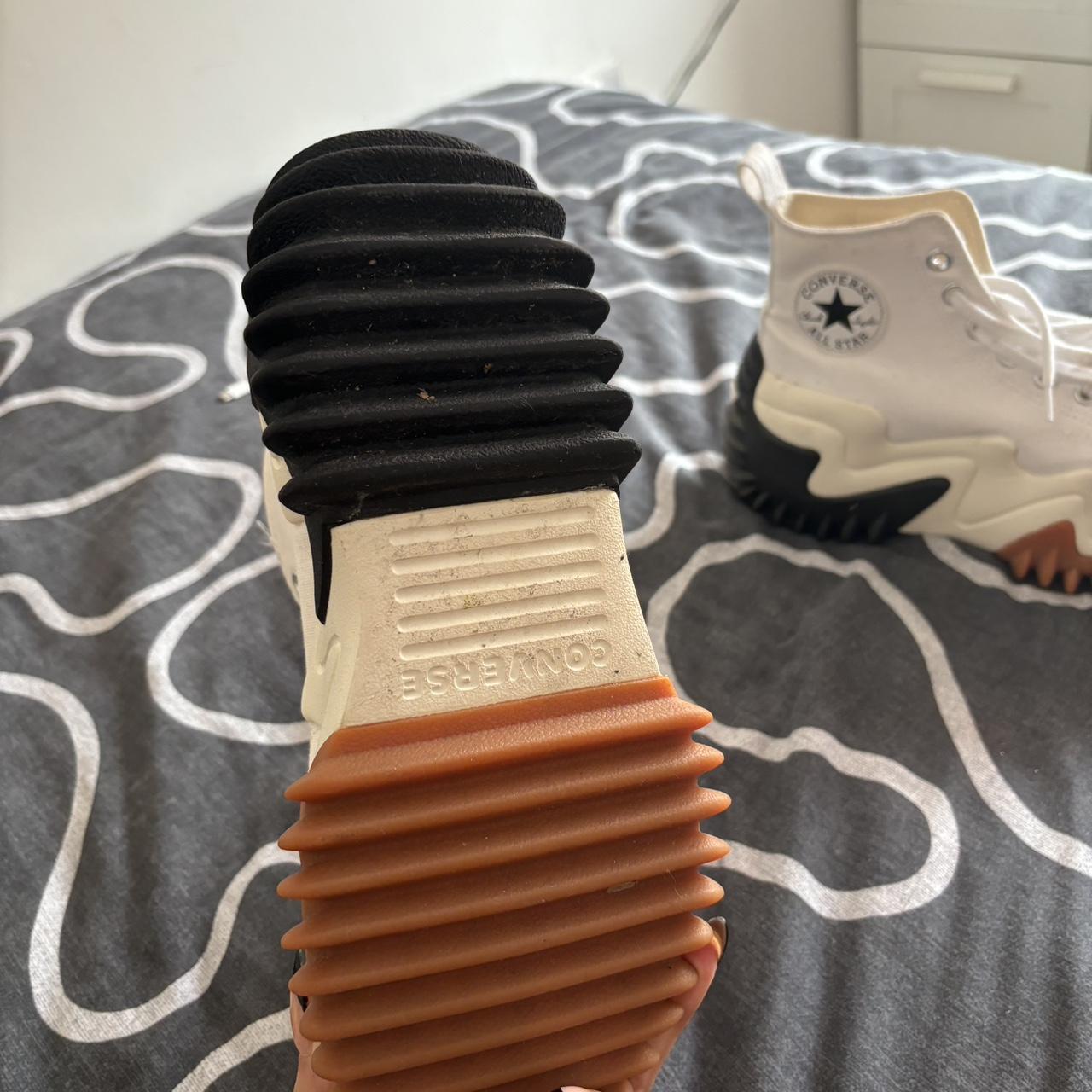 White converse run hike , only one small mark on one... - Depop