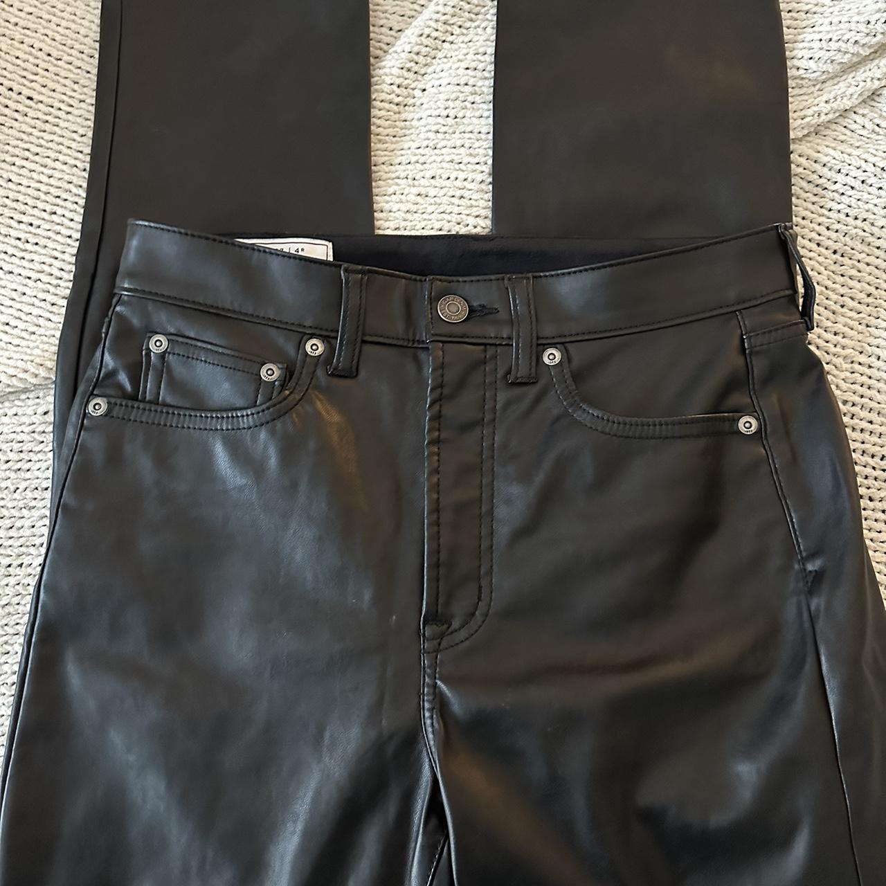 Gap leather trousers Bootcut style I'm nearly 5,7” - Depop