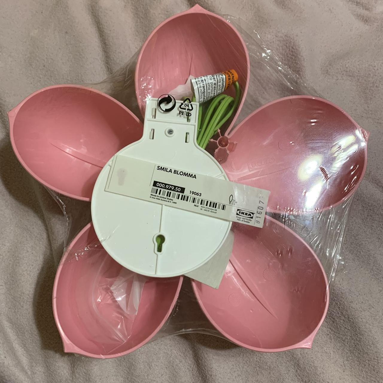 Pastel pink flower wall light! Smila Blomma light... Depop