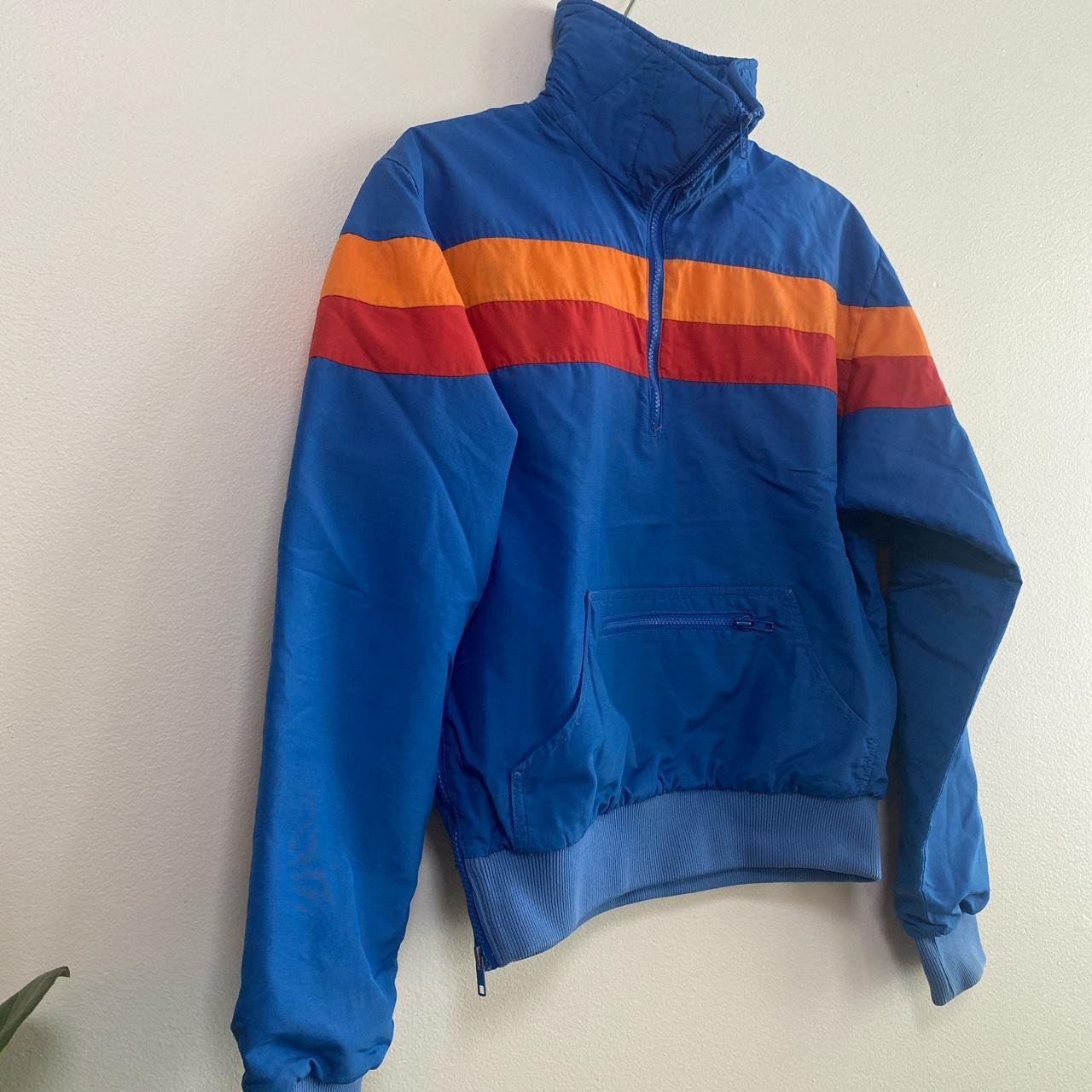 Vintage ski half-zip. Super fun retro colors.... - Depop