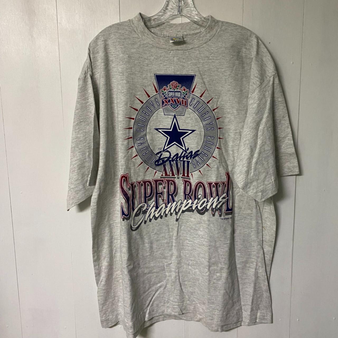 1993 Dallas Cowboys Super Bowl Champions Tee Single - Depop