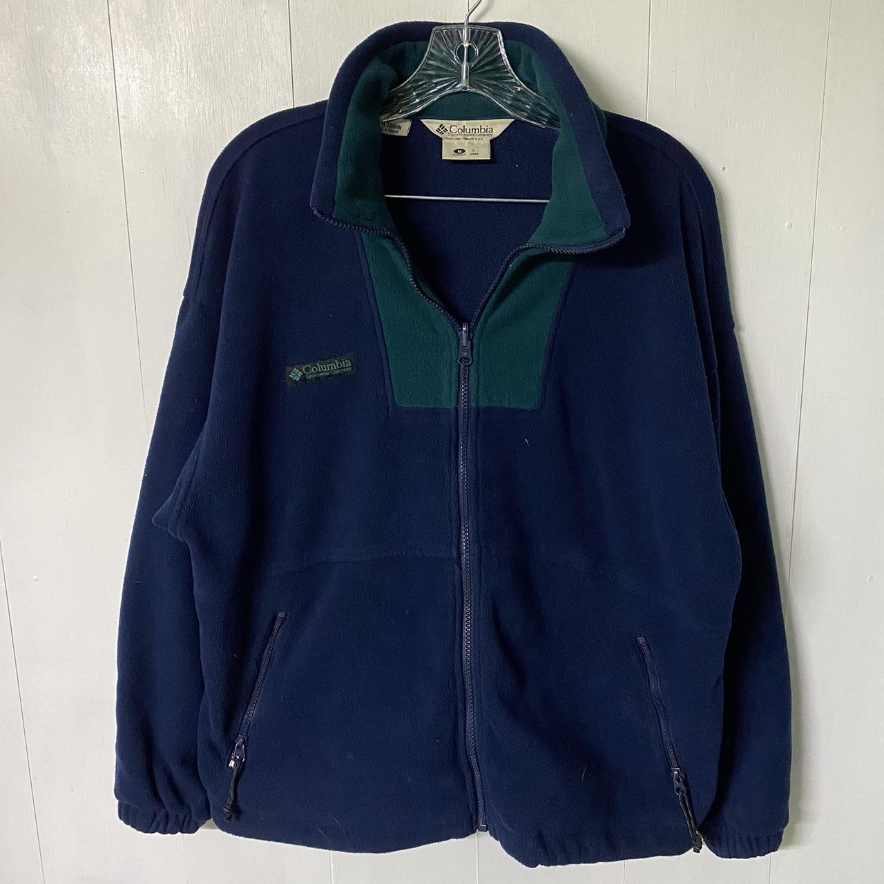 90's Columbia Fleece Full-Zip Jacket Size Women's... - Depop