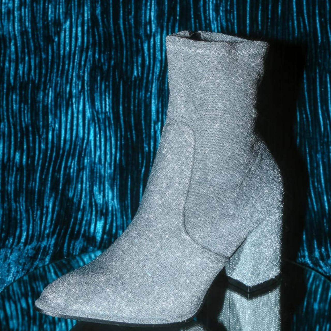 Sparkly sock sale booties