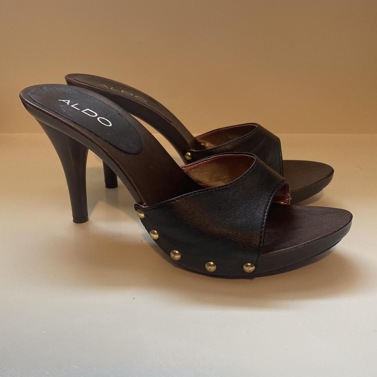 Aldo wooden outlet heels