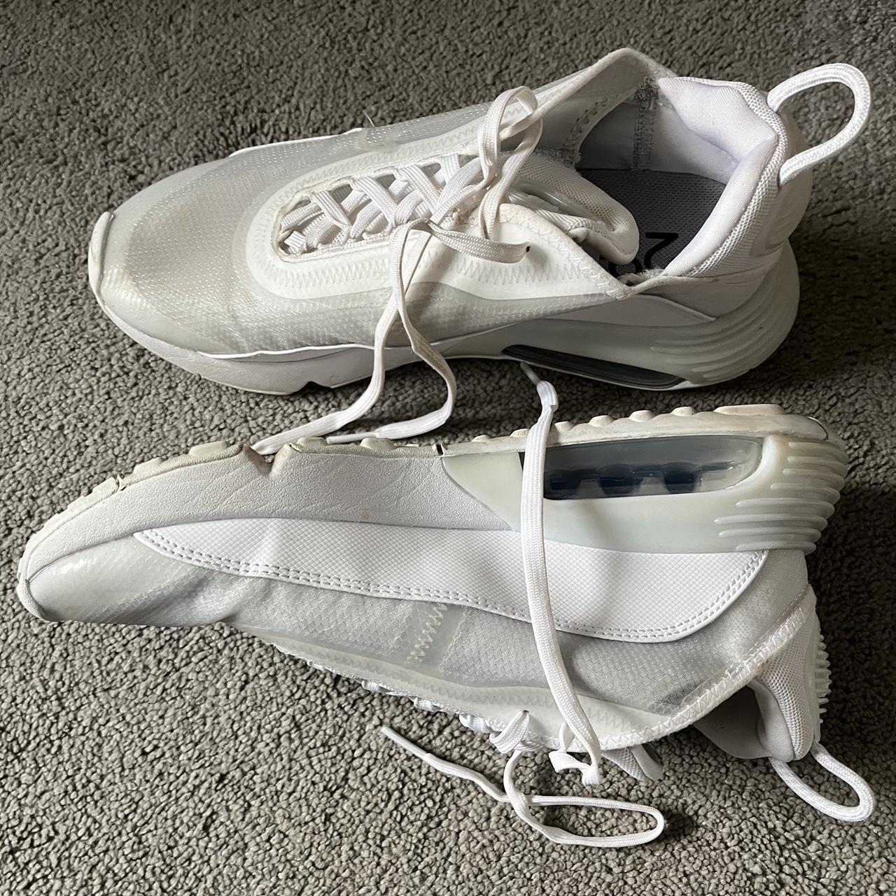 Nike Air Max 2090 white trainers Hardly worn Size | Depop