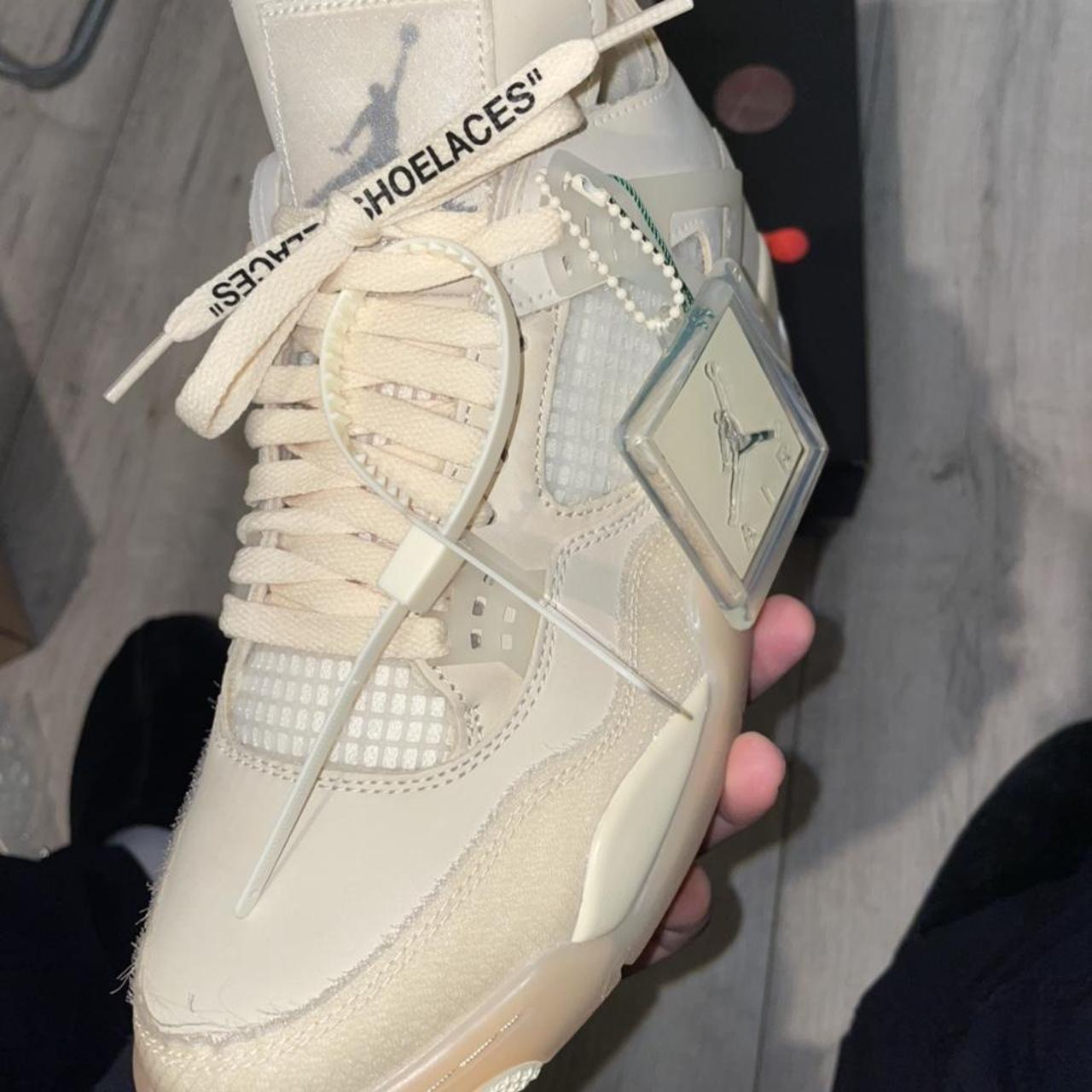 jordan 4 off white sail men