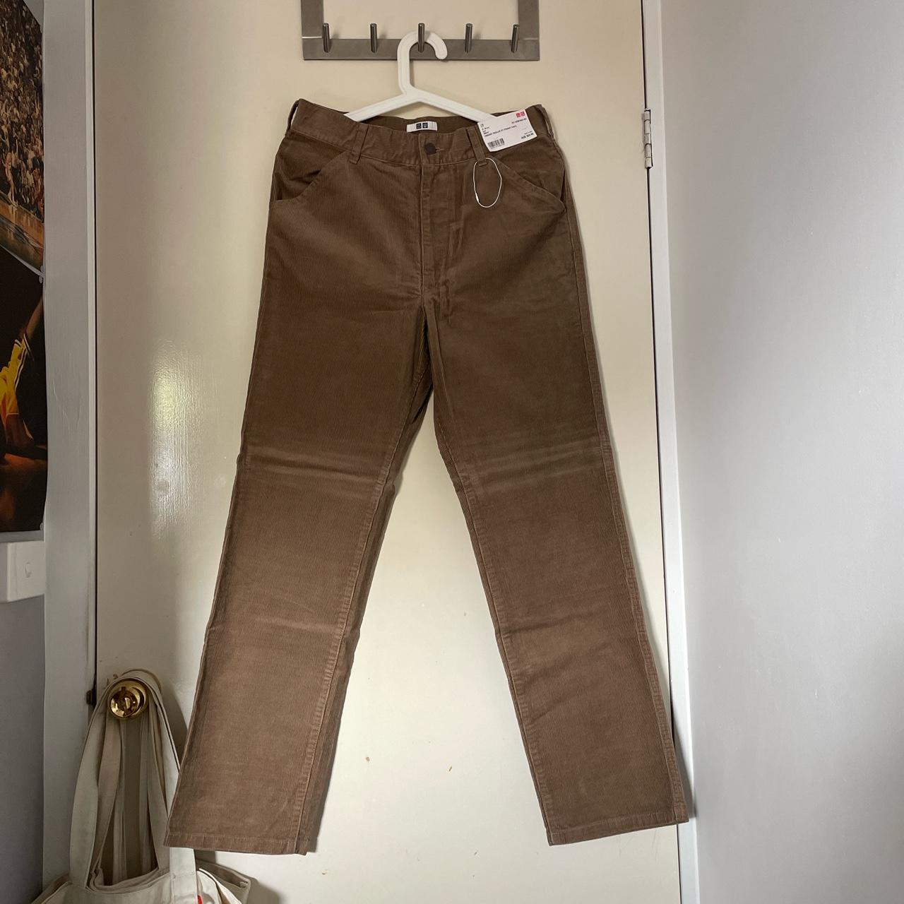 UNIQLO U Corduroy Regular Fit Straight Brown... Depop