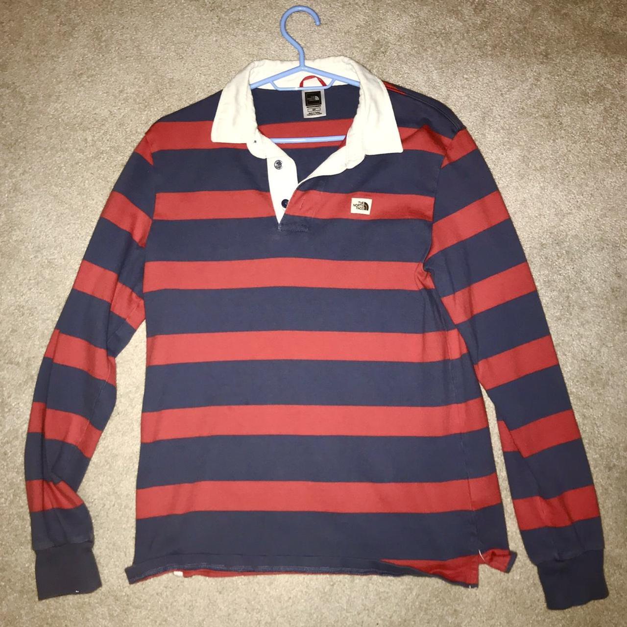 The North Face Men's Red and Blue Polo-shirts | Depop