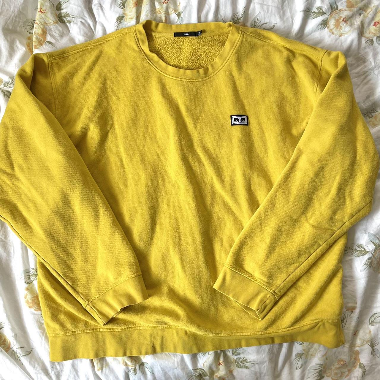 Obey cheap yellow sweater