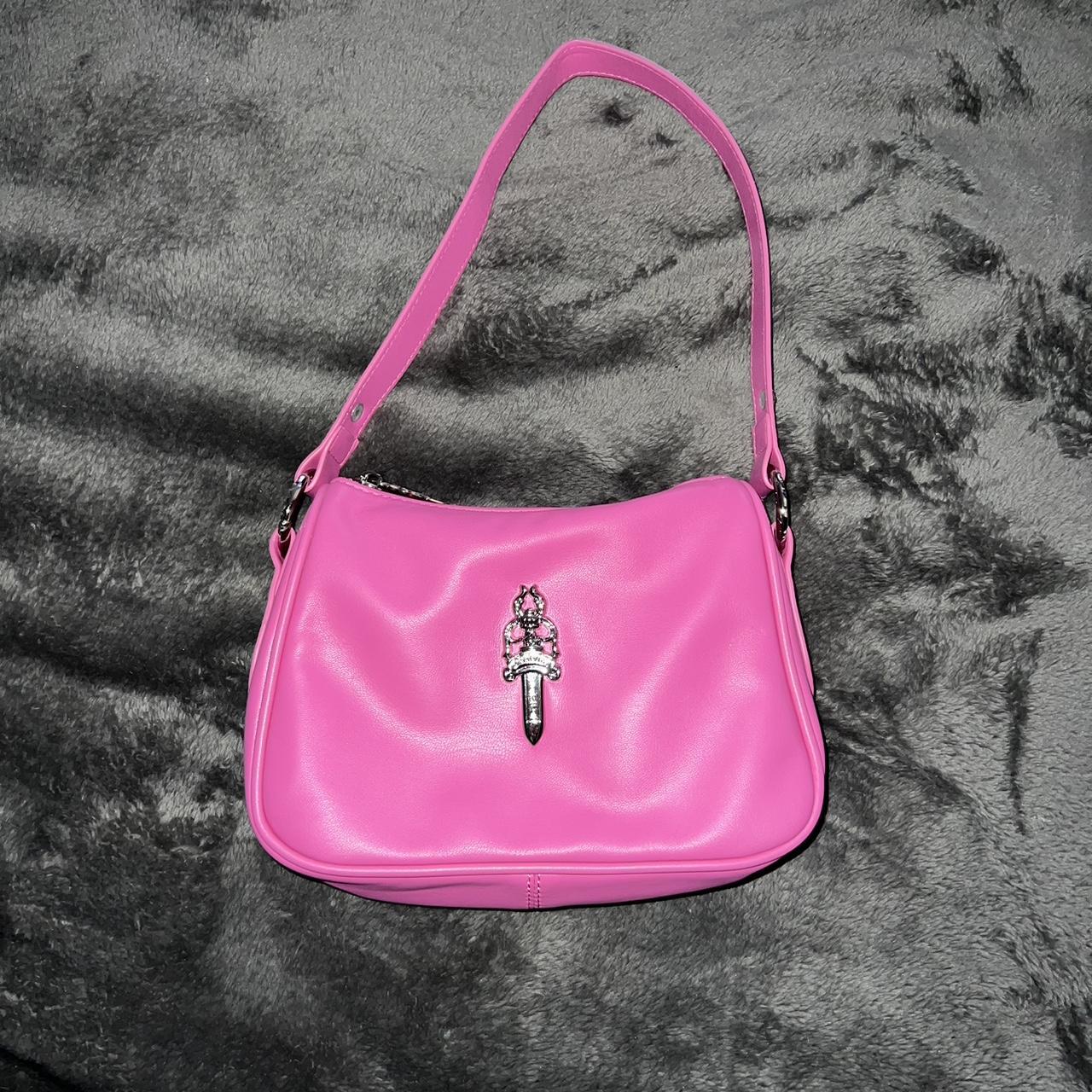 Women's Pink and Silver Bag