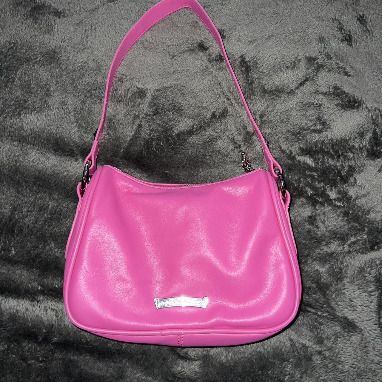 Women's Pink and Silver Bag (2)