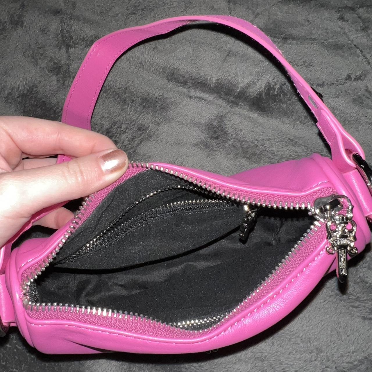 Women's Pink and Silver Bag (4)