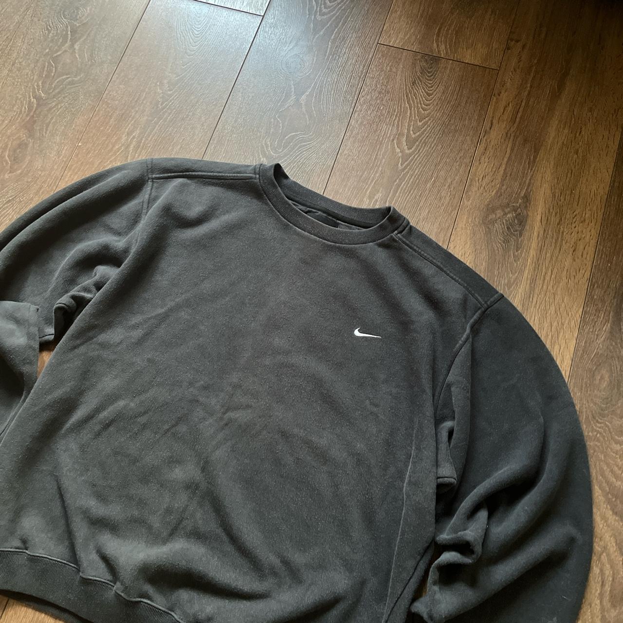 Nike Men's Black and White Sweatshirt | Depop