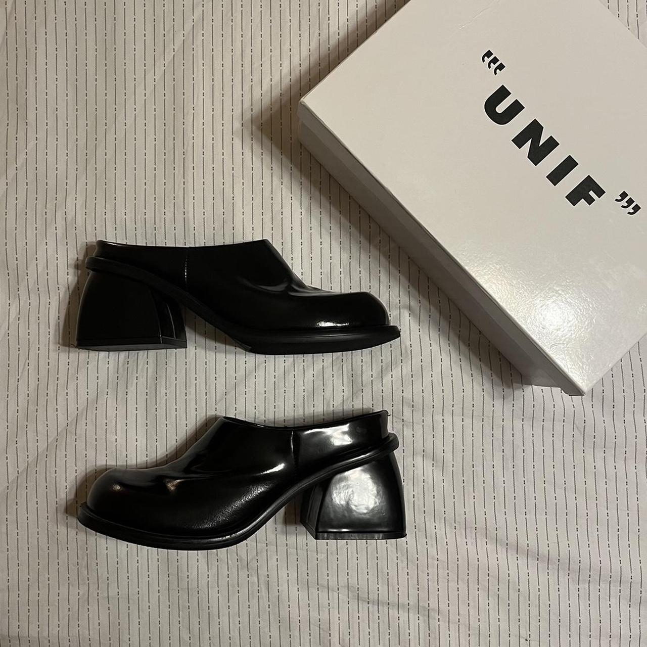 Unif “Hera” clog US women’s size 9 Patent black... - Depop