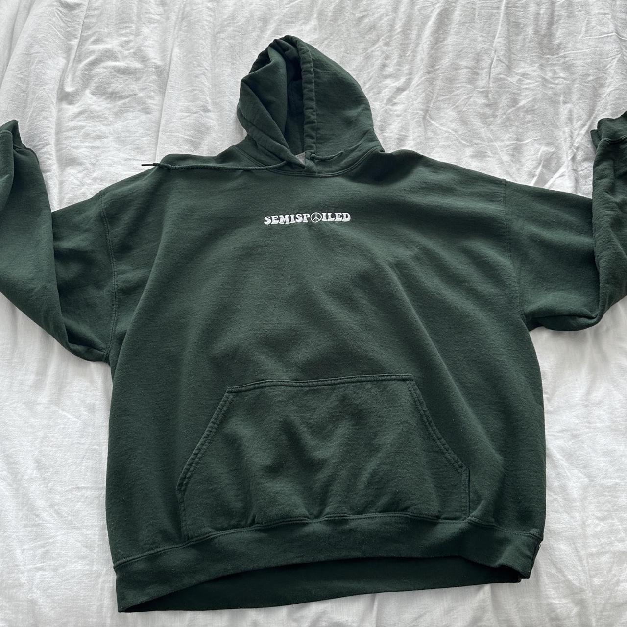 Aesthetic, Forrest green, print, oversized sweatshirt - Depop